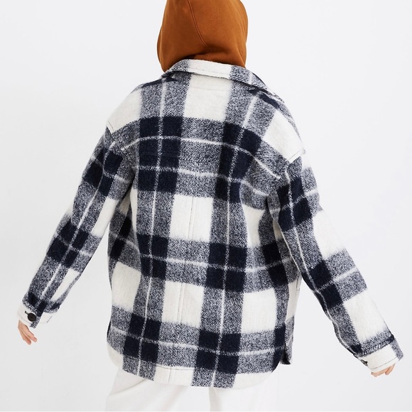 Madewell Wool Blend Walton Shirt-Jacket in Colleton Plaid Sz XL - Picture 12 of 12